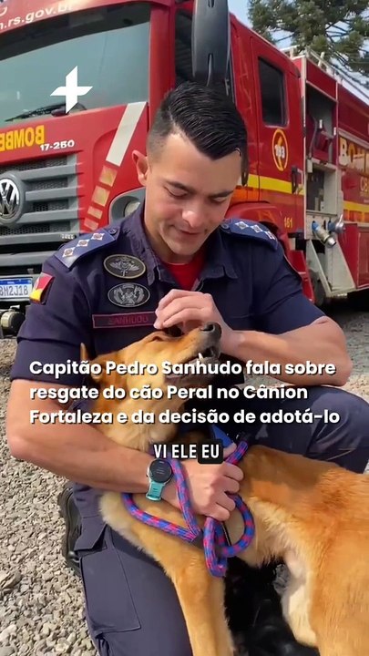 Capitão Pedro Sanhudo fala sobre resgate do cão Peral no Cânion Fortaleza e da decisão de adotá-lo
