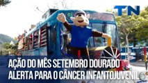 Ação do mês setembro dourado alerta para o câncer infantojuvenil