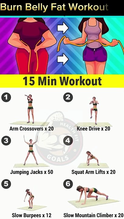 Burn belly fat at home