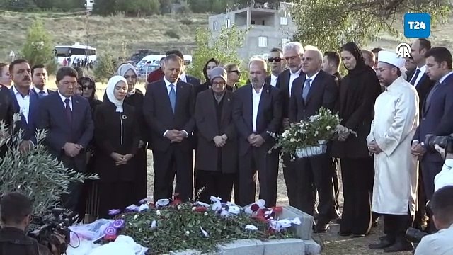 Üç bakan Narin Güran'ın mezarını ziyaret etti