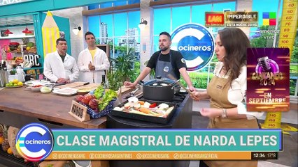 Clase magistral de NARDA LEPES en Cocineros Argentinos
