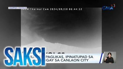Sapilitang paglikas, ipinatupad sa 4 na barangay sa Canlaon city dahil sa Bulkang Kanlaon | Saksi