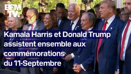 La poignée de main entre Kamala Harris et Donald Trump lors des commémorations du 11-Septembre