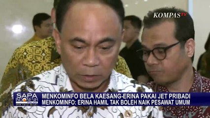 Bela Kaesang-Erina Pakai Jet Pribadi, Menkominfo: Erina Hamil Tak Boleh Naik Pesawat Umum