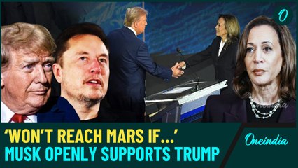 Video herunterladen: Elon Musk Claims Mars Mission Doomed if Kamala Harris Wins: Trump 'Delivers,' Harris 'Just Talks'