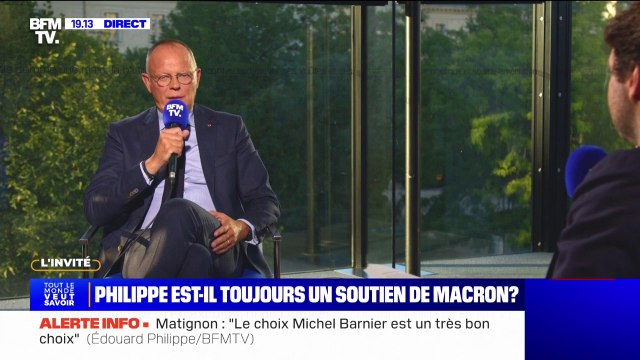 Édouard Philippe: Je n'ai aucune intention de renoncer à la liberté intellectuelle et politique que j'ai acquise