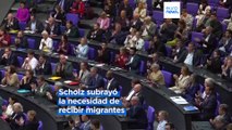 Scholz defiende la política migratoria del Gobierno alemán y carga contra la ultraderecha