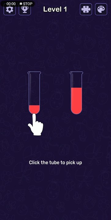 Water Sort - Color Puzzle Game - Think with Water Sort - Puzzle Level 01