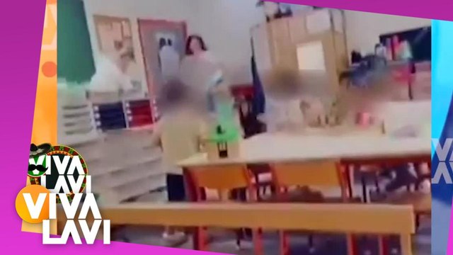 Captan a maestra de kínder golpeando a menor