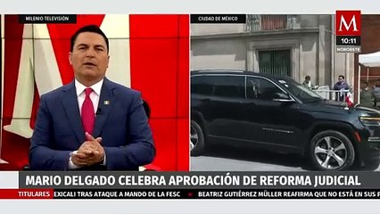 Mario Delgado se reúne con Sheinbaum y la CNTE en Palacio Nacional