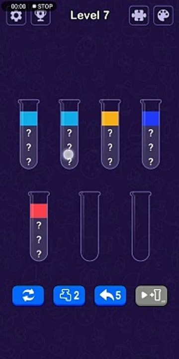 Water Sort - Color Puzzle Game - Think with Water Sort - Puzzle Level 07