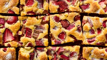 Strawberry-Rhubarb Breakfast Cake Will Make Everyone Spring Out Of Bed