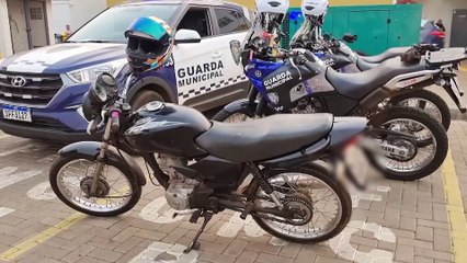 Motocicleta é recuperada pelo GPOM no Brasmadeira