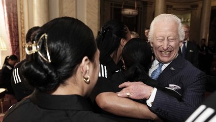 Beaming King Charles shares ‘healing hug’ with New Zealand rugby team