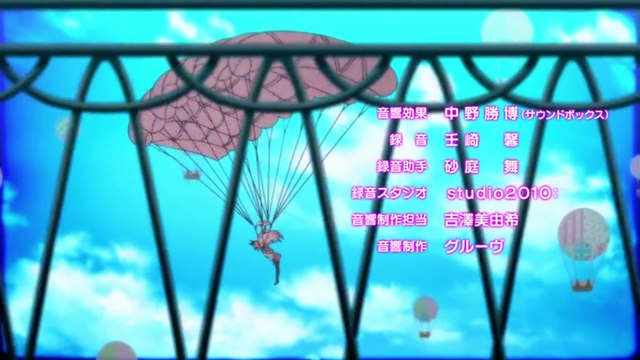 Nisekoi - parachuting in end credits