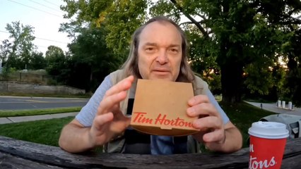 Tim Hortons Boston cream and Hot chocolate Review Canada