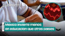 México invierte menos en educación que otros países, indica reporte de la OCDE