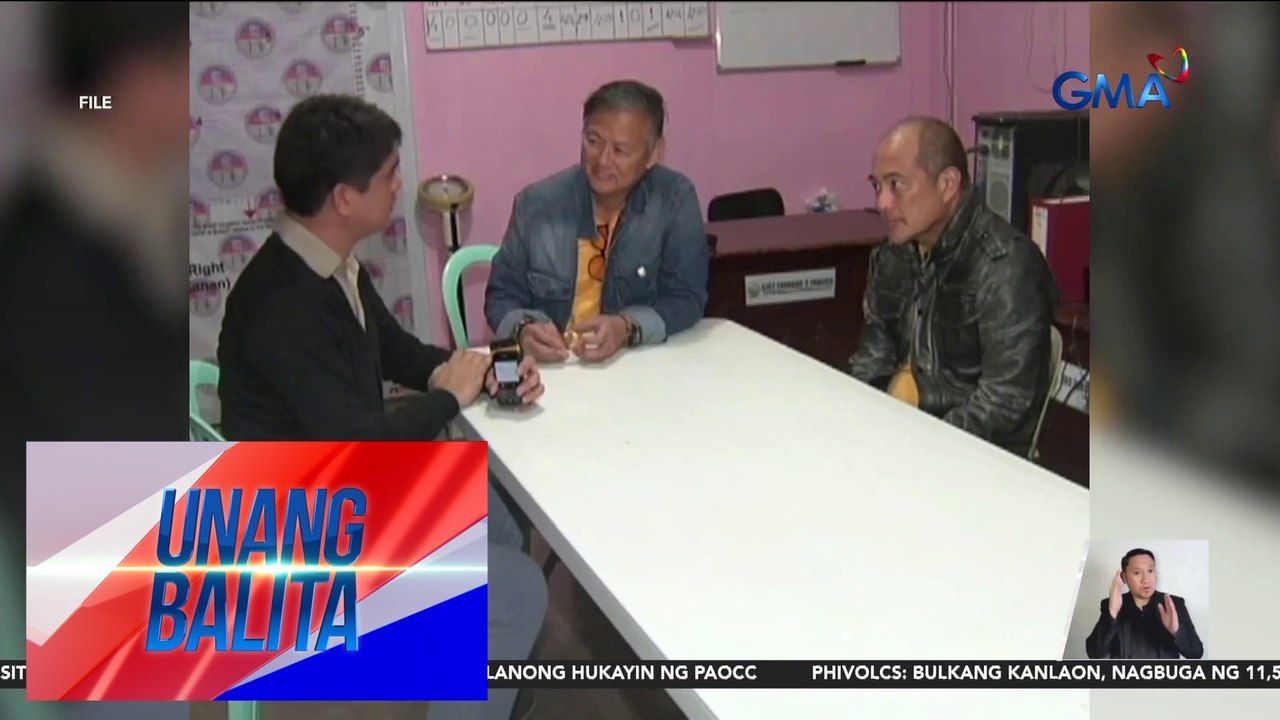 Dating Palawan Gov. Joel Reyes na wanted sa kasong pagpatay sa isang broadcaster, sumuko sa NBI | Unang Balita
