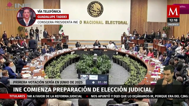 INE se alista para la elección judicial, informa Guadalupe Taddei
