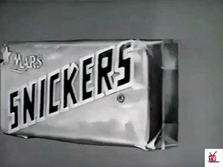 1950s Snickers candy animated 2 headed dragon TV commercial