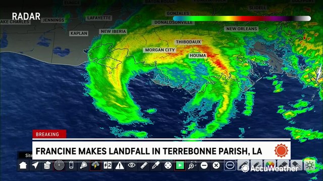 Hurricane Francine makes landfall in Louisiana, leaving significant signs of damage