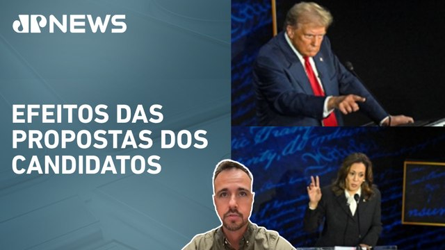 Economia dos EUA reage ao debate entre Kamala Harris e Donald Trump; Will Castro Alves analisa