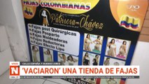 Robaron en una tienda de fajas en pleno centro cruceño