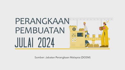 [Data & Statistik] Pembuatan Bulanan, Malaysia Julai 2024