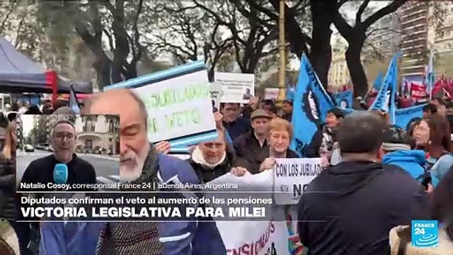 Informe desde Buenos Aires: diputados argentinos confirman el veto al aumento de las pensiones