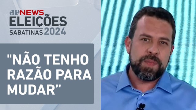 Qual estratégia para reverter alta taxa de rejeição em SP? Boulos responde | SABATINA JP
