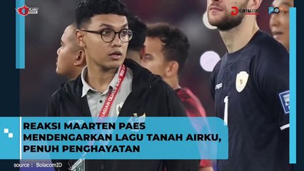 Momen Maarten Paes Penuh Penghayatan Saat Mendengar Lagu Tanah Airku