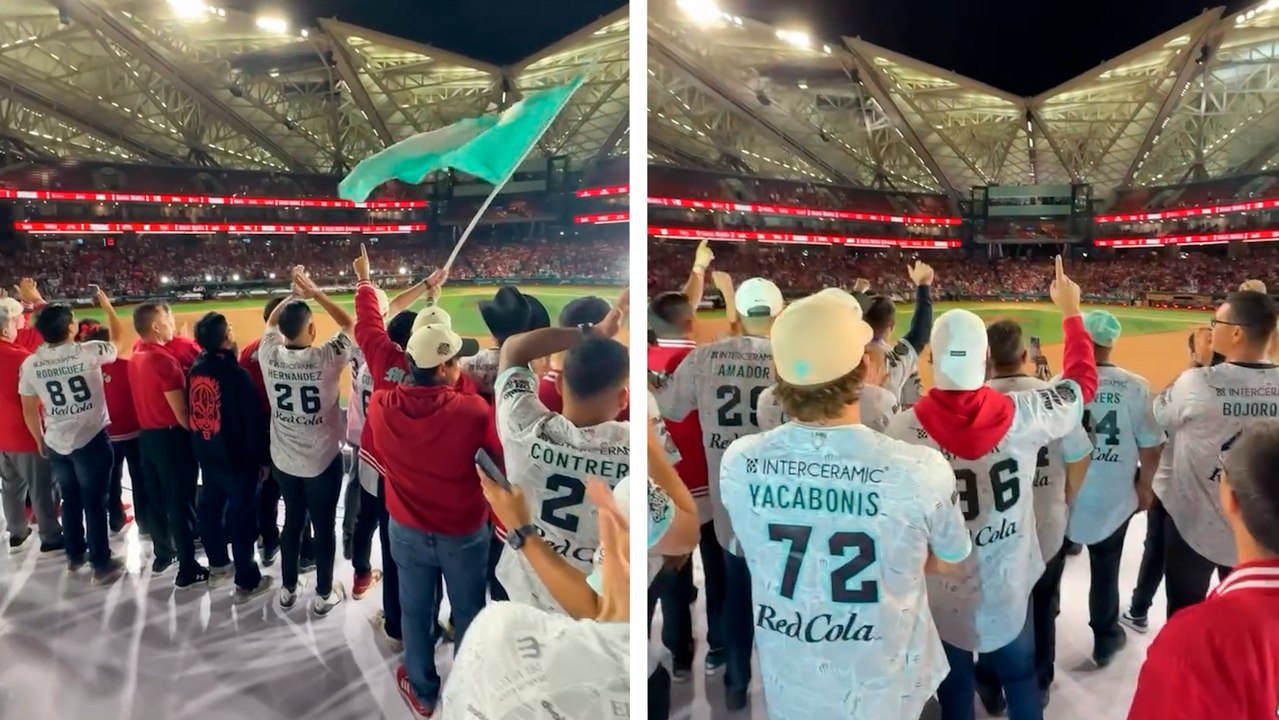 Diablos Rojos celebran el campeonato de la Serie del Rey con sus aficionados
