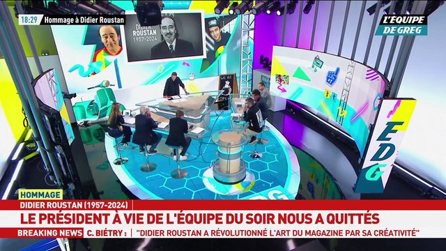 Disparition du journaliste sportif Didier Roustan - Le chroniqueur sportif Bertrand Latour craque et fond en larmes en direct : Je suis fier d'avoir travaillé avec Didier. C'était un homme libre !