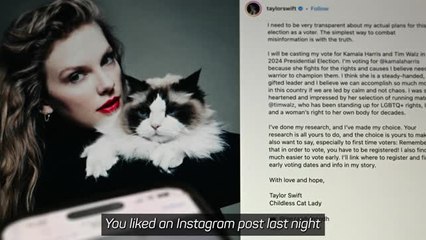 Caitlin Clark explains why she liked Taylor Swift's endorsement of Kamala Harris