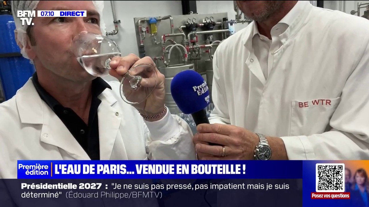Une entreprise vend de l'eau de Paris en bouteille