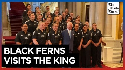 King Charles III glad of 'healing hug' from New Zealand women's rugby team