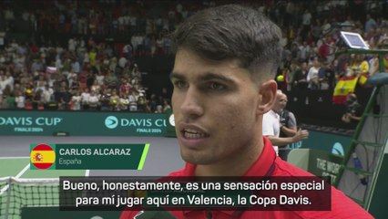 Alcaraz: "Jugar la Copa Davis es una sensación especial para mí"