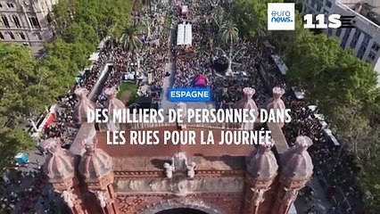 Journée nationale de la Catalogne : des milliers de personnes dans les rues espagnoles