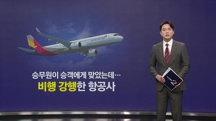 "승객이 승무원 얼굴을 주먹으로..." 비행 강행한 항공사 [앵커리포트] / YTN
