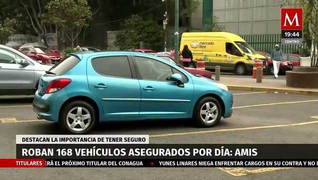 AMIS revela que 168 vehículos asegurados son robados diariamente en México