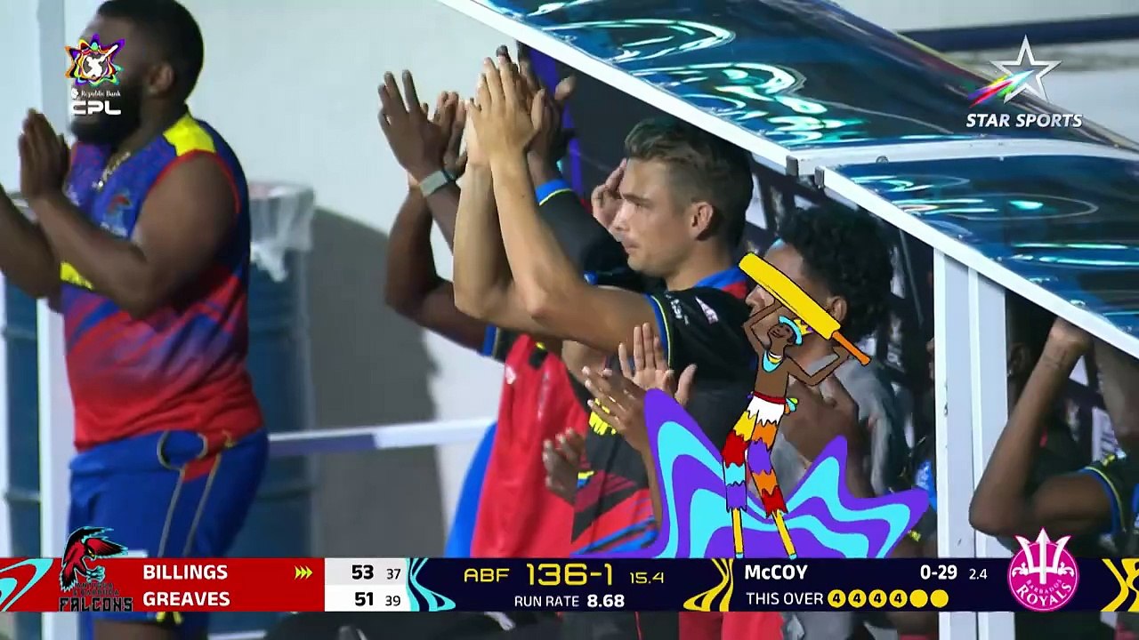 Barbados Royals win by DLS method; beat Falcons by 10 runs _ CPL 2024 Highlights _ #CPLonStar