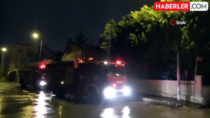 Camide çıkan yangın balkondaki vatandaşın dikkatiyle büyümeden söndürüldü