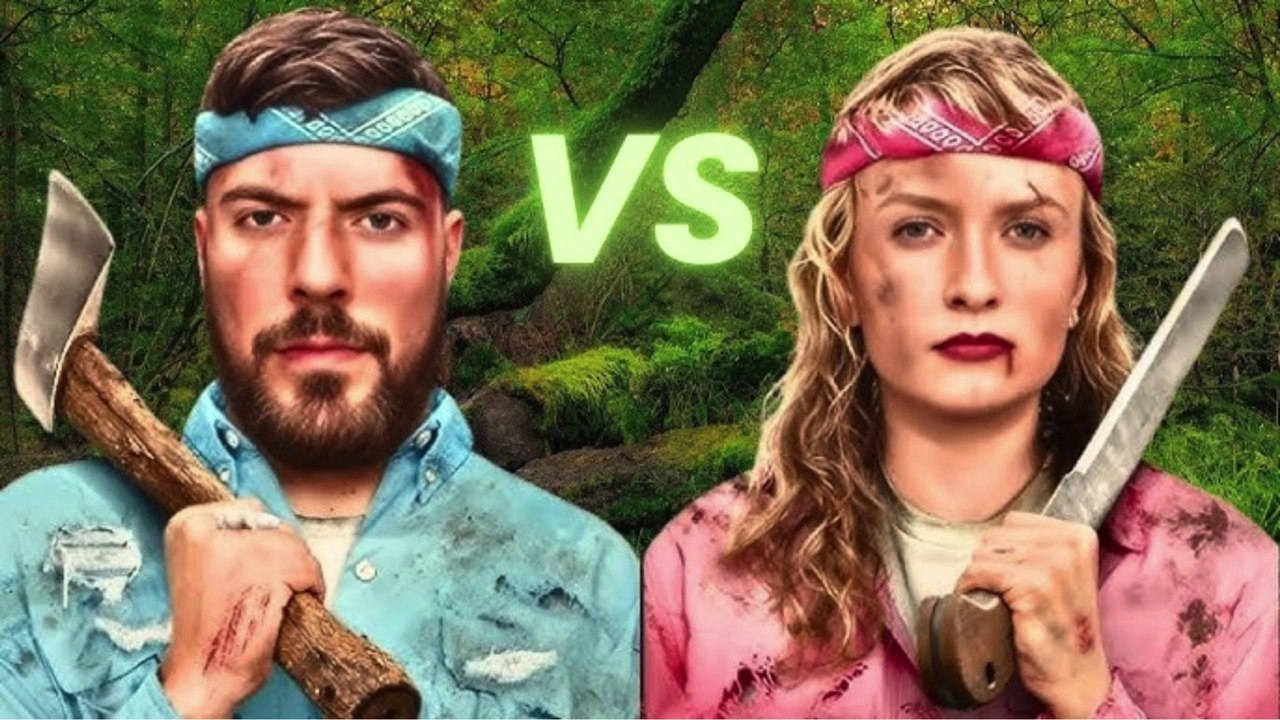 MrBeast Watch Challenged Men Vs Women Survive The Wilderness For $500,000