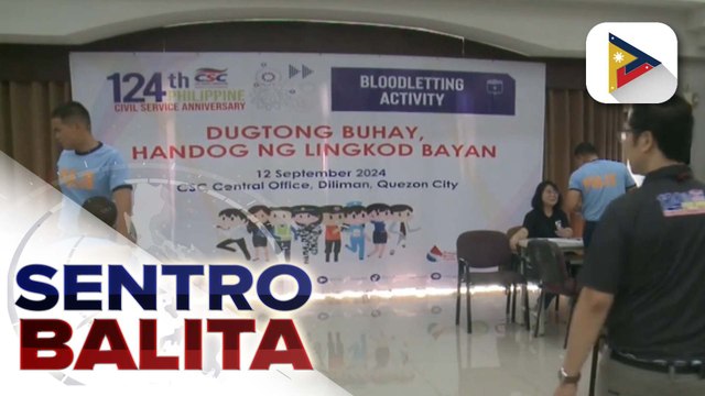 Nationwide bloodletting drive, isinagawa ng CSC kasabay ng 124th Philippine Civil Service Anniversary