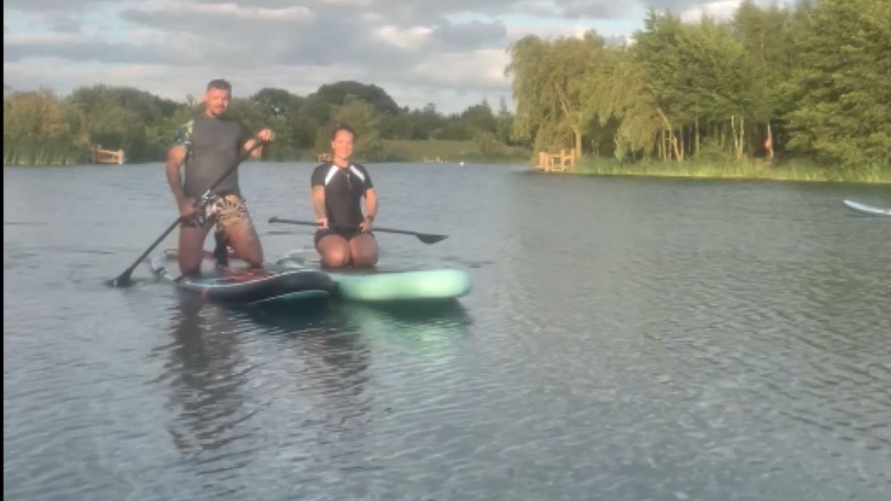 'Don't Stop Until You Find This Kind of Love!' - Man pushes bestie/GF off paddleboard
