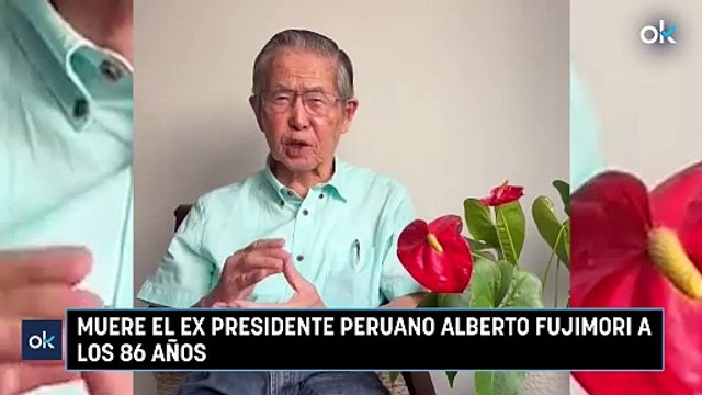 Muere el ex presidente peruano Alberto Fujimori a los 86 años