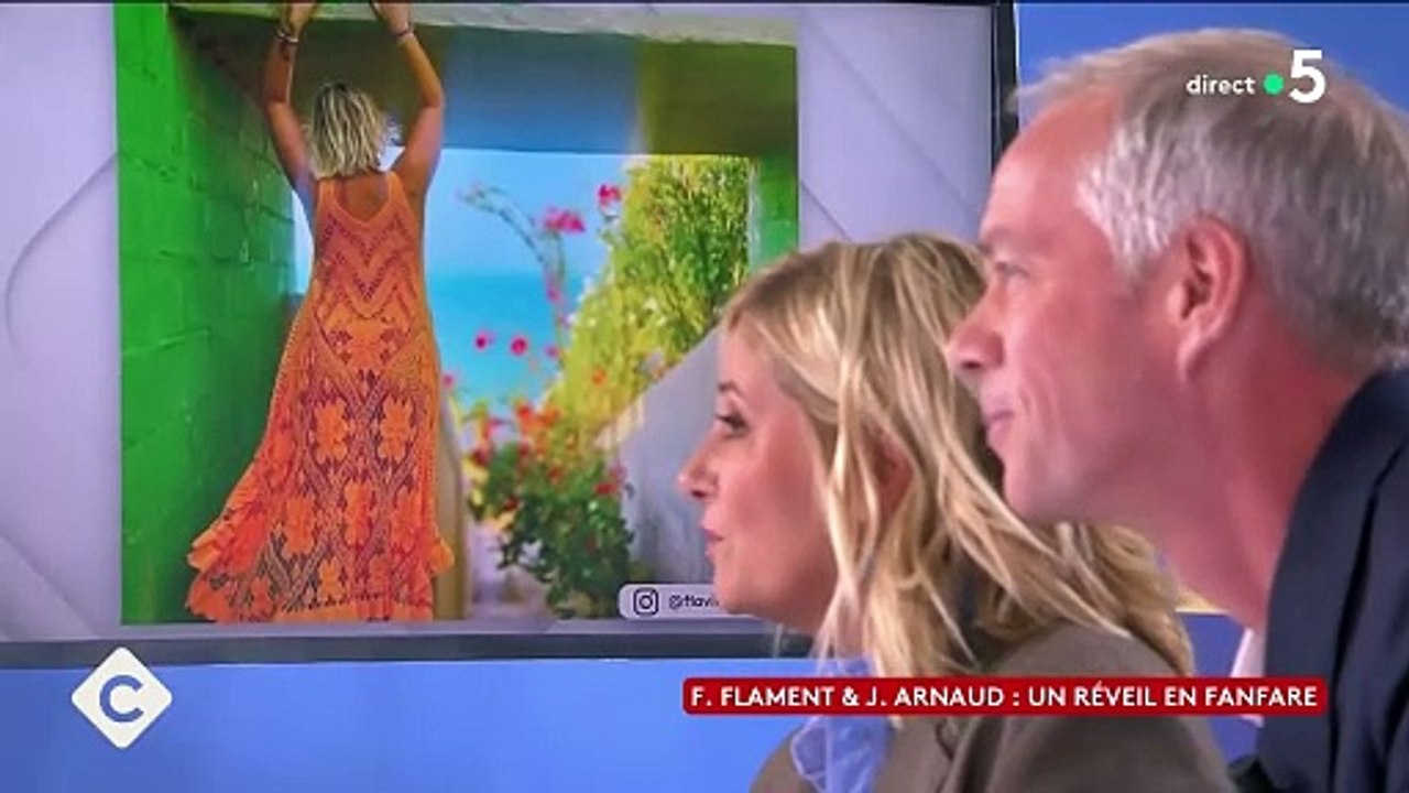 Flavie Flament et Julien Arnaud invités de l'émission "C à vous" sur France 5