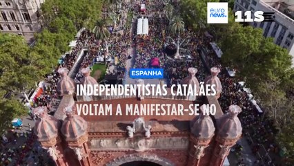 Independência da Catalunha: Barcelona regista o número mais baixo de manifestantes desde 2012