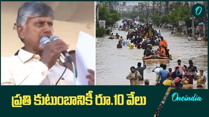 CM Chandrababu Naidu  Press Meet | Vijayawada Floods | Oneindia Telugu