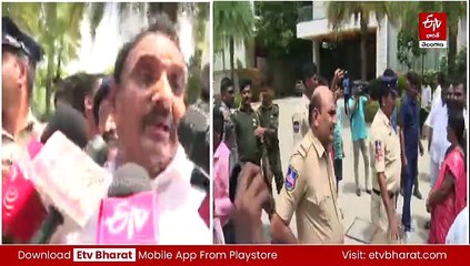 కౌశిక్​రెడ్డి ఇంటికి అరికెపూడి - అరెస్ట్​ చేసిన పోలీసులు - కొండాపూర్‌లో తీవ్ర ఉద్రిక్తత
